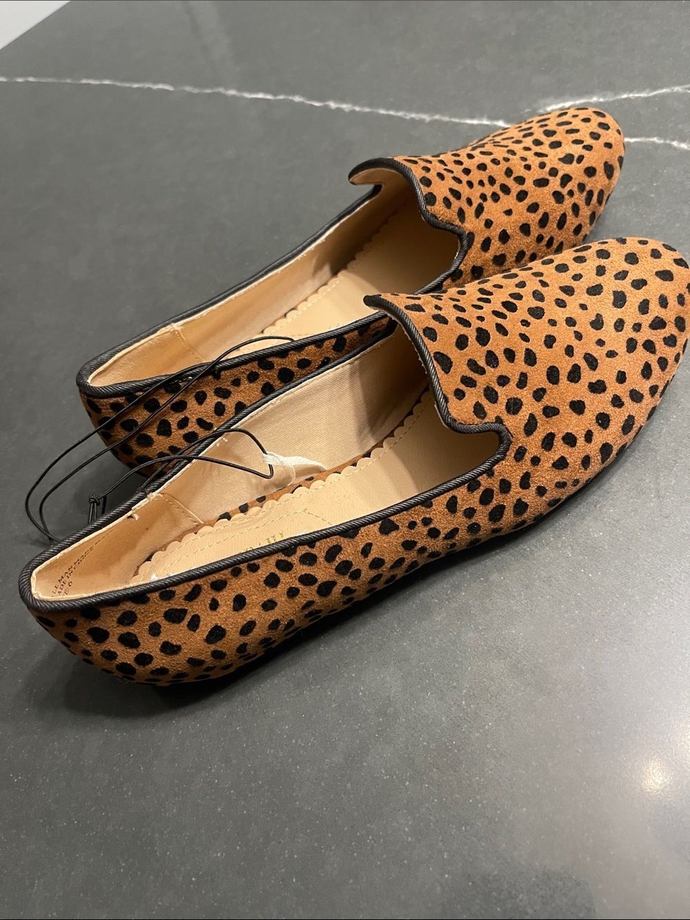 Isaac Mizrahi Leopard Print Suede Loafers - Brown/Black - Picture 5 of 11